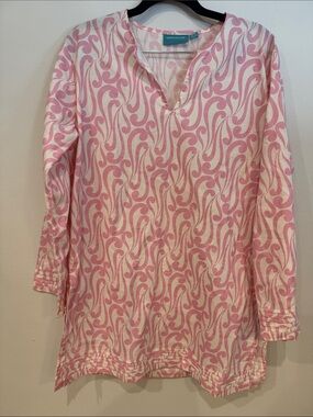 Needle & Thread Pink and White Swirl Tunic